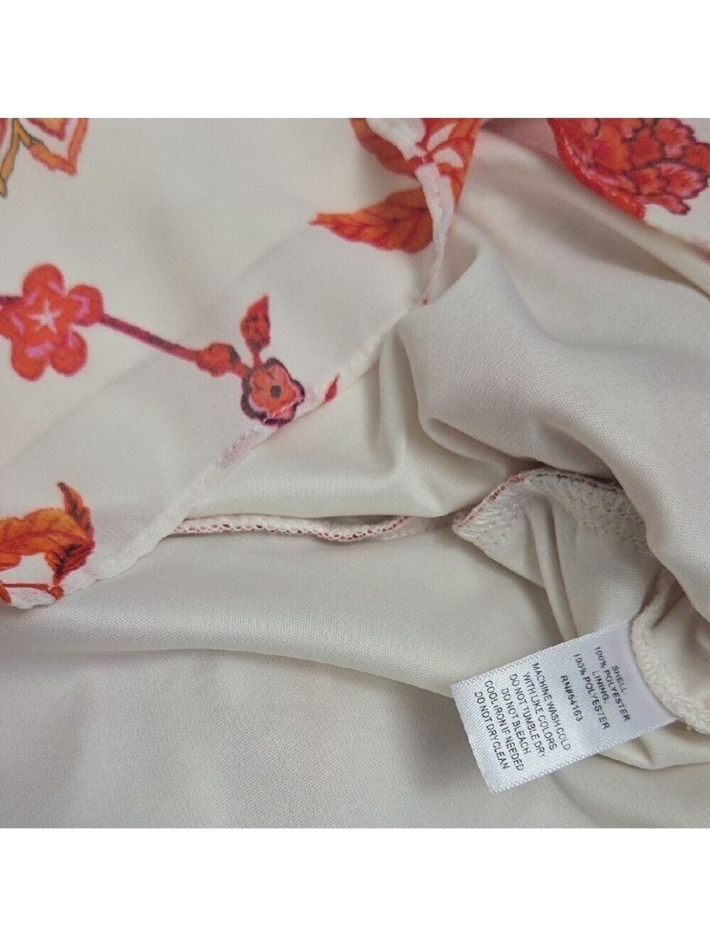 Marc New York Red Pink Peplum Blouse Large - Picture 8 of 9